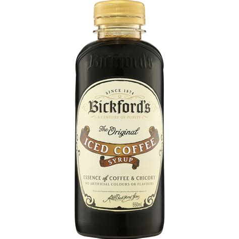 Bickfords Iced Coffee Syrup 550ml Woolworths