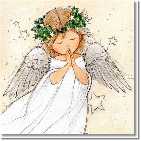 Pin By Bonnie Hansen On Christmas Angel Illustration Angel Drawing