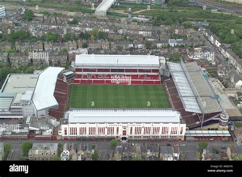 Aerial View Of Arsenal Football Club In London Showing The Highbury