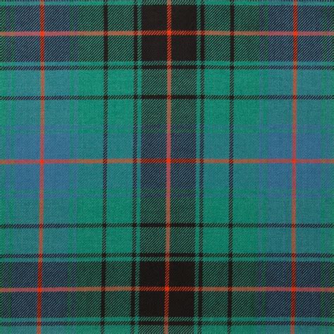 Davidson Clan Ancient Light Weight Tartan Fabric Lochcarron Of Scotland