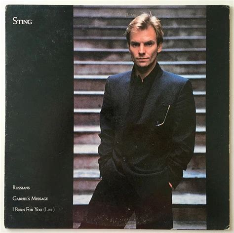 Sting Russians Lp Vinyl Record 12 Single Aandm Records Etsy Lp Vinyl