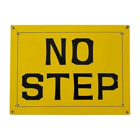 No Step Sign Chairish