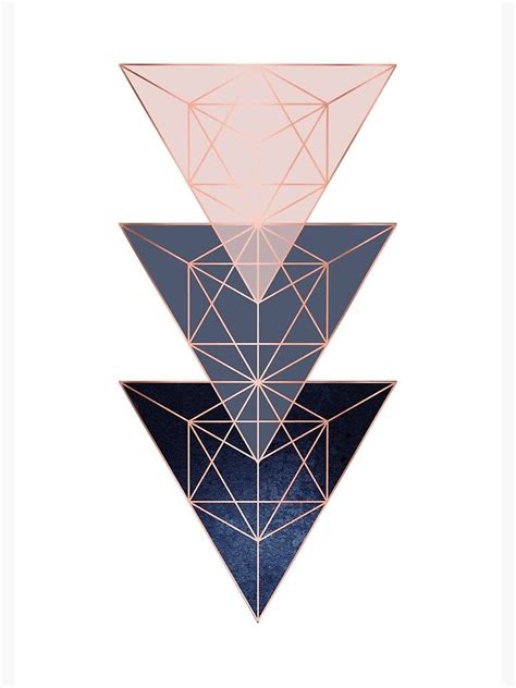 Geometric Triangles Metal Print By Urbanepiphany In 2021 Geometric Geometric Triangle
