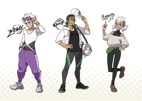 Guzma Kukui And Burnet Pokemon And More Drawn By Kia Shie Danbooru