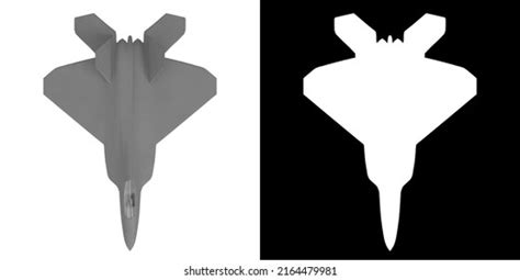 3d Rendering Illustration Stealth Bomber Aircraft Stock Illustration