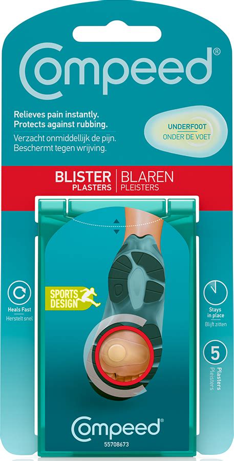 Compeed Underfoot 5 Blister Plasters Absolute Snow