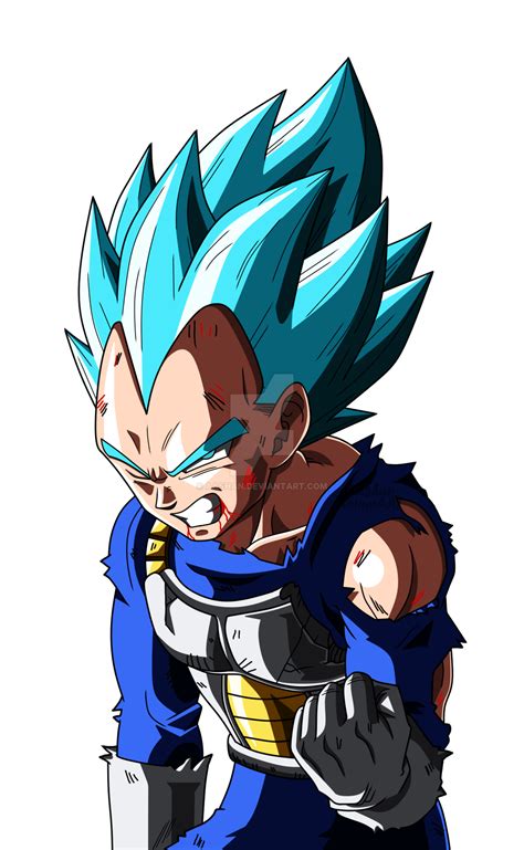 Dragon ball z super vegeta is good and learned become a super saiyan god. Vegeta Super Saiyan Blue Injured by AashanAnimeArt on ...