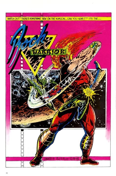The Comic Art History Gallery — Rock Warrior Ad From Skateman 1 1982 Art By