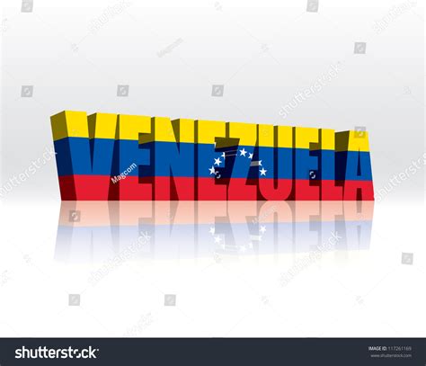 3d Vector Venezuela Word Text Flag 117261169 Shutterstock