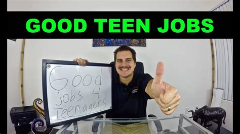 Good Jobs For Teenagers Youtube