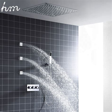 Buy Hm Thermostatic Mixer Contemporary 20 Inch Shower Set System
