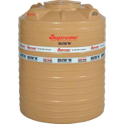 Plastic Supreme Upvc Three Layer Overhead Brown Water Tank Size 500l