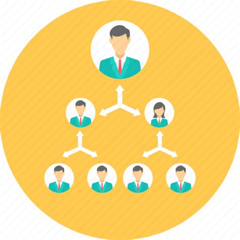 Business Connection Hierarchy Mlm Network Organization Structure Icon