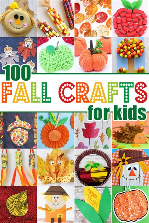 🍂 100 Fall Crafts For Kids Apple Leaf Pumpkin Acorn Scarecrow