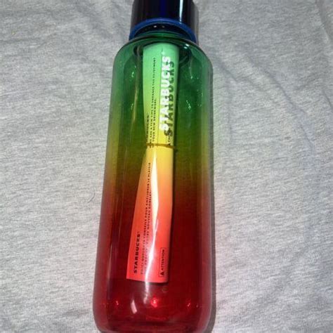 Starbucks 2022 Rainbow Glass Water 20 Oz Bottle 4252234143