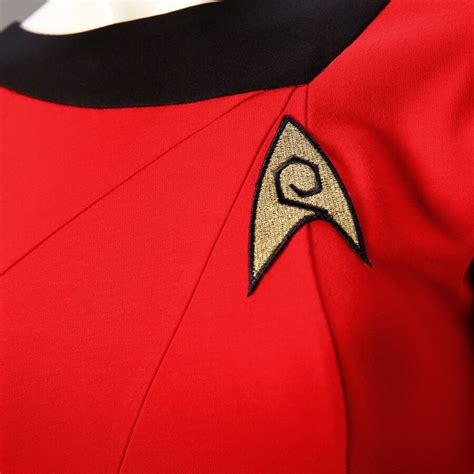 Star Trek Female Duty Tos Blue Uniform Tos Red Dresses Cosplay Costume Adult Clothing Shoes
