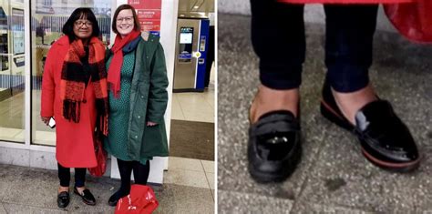 Diane Abbott Seen At Polling Station Wearing Odd Shoes On The Wrong Feet