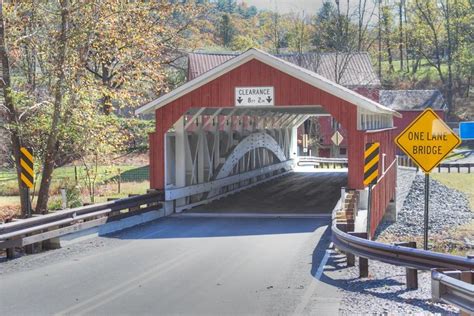 Schlichers Covered Bridge In North Whitehall Township Pennsylvania Pc