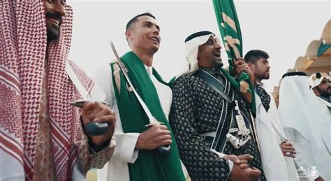 Cristiano Ronaldo Celebrates The Saudi Founding Day Wearing Jellabiya