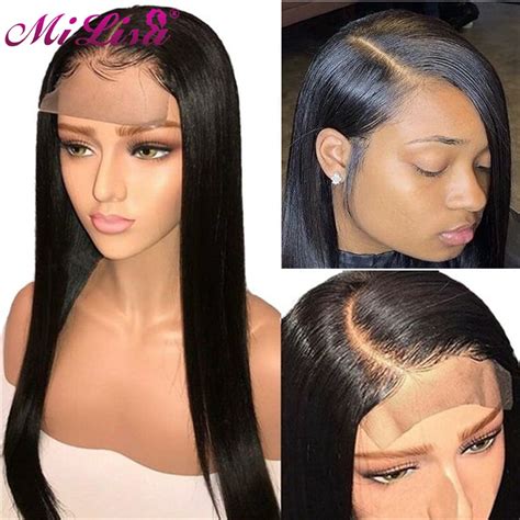 Mi Lisa Closure Wig Brazilian Lace Front Human Hair Wig For Black Women