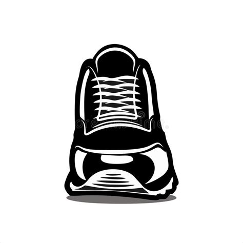 Running Sports Shoe Fitness Sneakers Flat Vector Icon Illustration