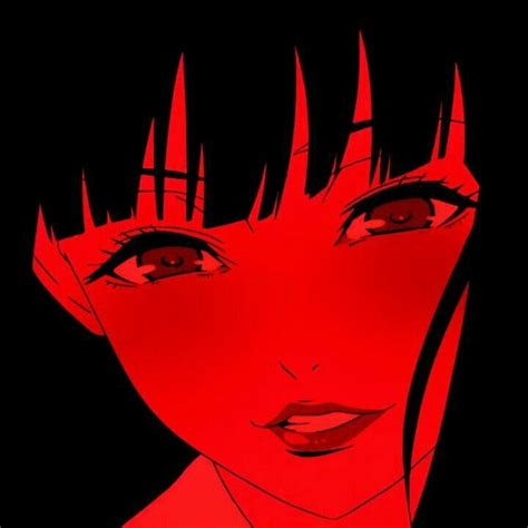 Yumeko Jabami Icons 💕 Red Aesthetic Grunge Dark Anime Anime Icons