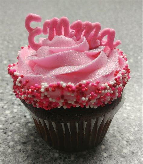 Personalized Emma Cupcake By Cupcakes By Flea Emma Cupcakes Desserts