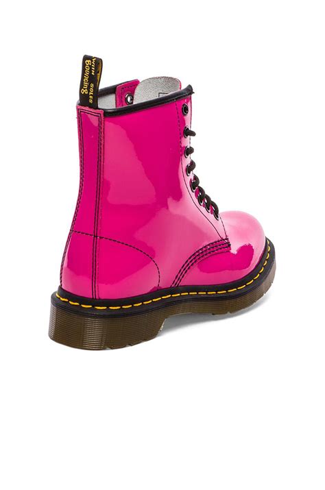 Dr Martens 1460 W 8 Eye Boot In Hot Pink Pink Lyst