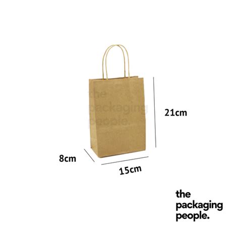 brown kraft ecobag [l15 x b8 x h21 cm] the packaging people