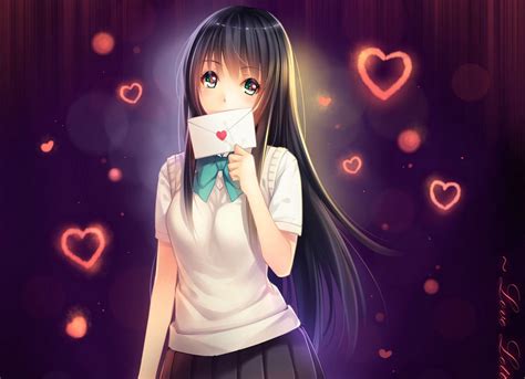 Heart Anime Wallpapers Top Free Heart Anime Backgrounds Wallpaperaccess