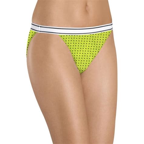 Hanes Womens Cotton String Bikini Panties 6 Pack