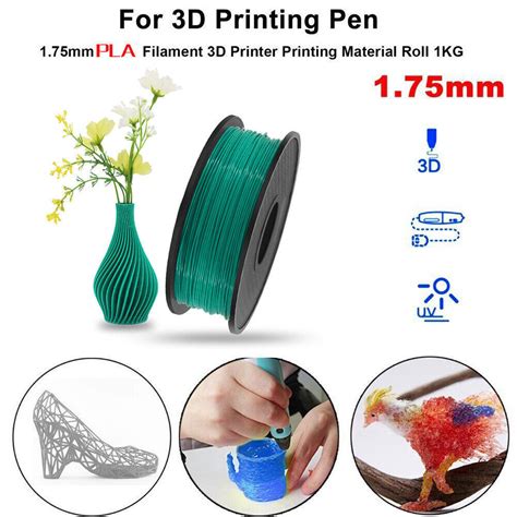 Pla Silk Petg Pla Abs 175mm 3d Printer Filament 1kg Neatly Wound Eco