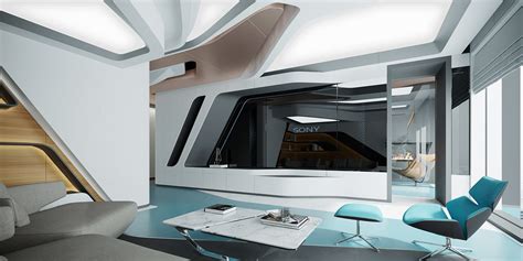 Futuristic Home Interiors Shaped By Technological Inspiration