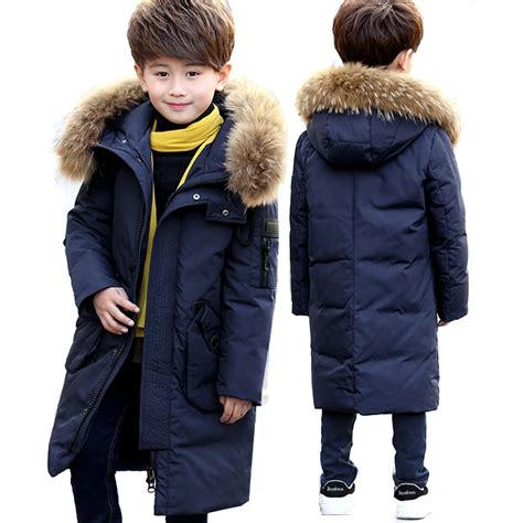 30 Degree Thick Warm Down Jackets Winter Boys And Girls Duck Down Coats