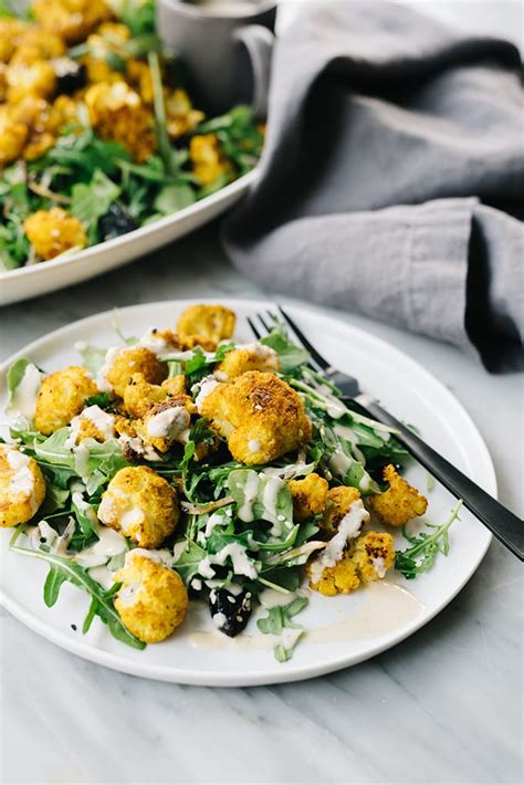 Roasted Cauliflower Salad With Turmeric And Tahini Our Salty Kitchen