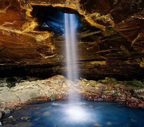 Hd Wallpaper Rock Stones Waterfall Cave Usa Arkansas Wallpaper