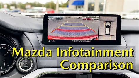 Mazda New 1025” Screen Vs Old 9” Infotainment Screen And Backup Camera