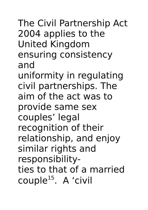 Dr Skills Task The Civil Partnership Act 2004 Applies To The United