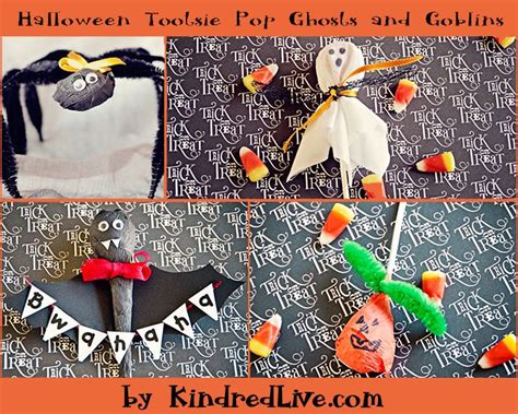 Halloween Tootsie Roll Pop Ghosts And Goblins Halloween Ghosts And