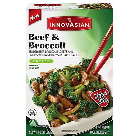 Innovasian Cuisine Entrees Beef And Broccoli 18 Oz Shaws