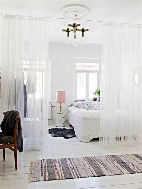 Nice 40 Favorite Studio Apartment Room Dividers Curtains Design Ideas