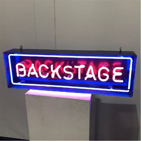 Neon Backstage Hire Kemp London Bespoke Neon Signs And Prop Hire