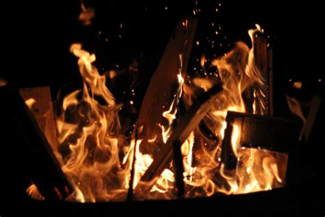 Free Images Night Dark Flame Fire Campfire Bonfire Heat Burn