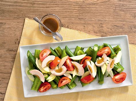 These easy salad recipes are perfect for lunches, summer cookouts, and dinner parties! Pinoy Salted Egg, Veggie, And Bagoong Salad Recipe