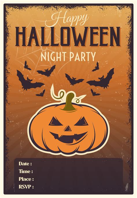 4 Best Images Of Printable Halloween Invitations Templates Scary