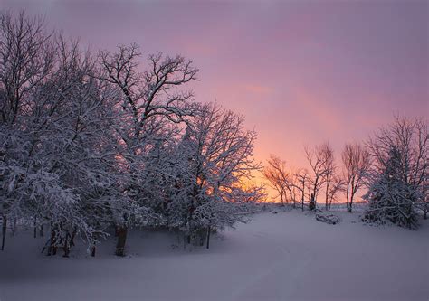 Country Sunset Farm In Winter Photograph By Nikolyn Mcdonald Fine