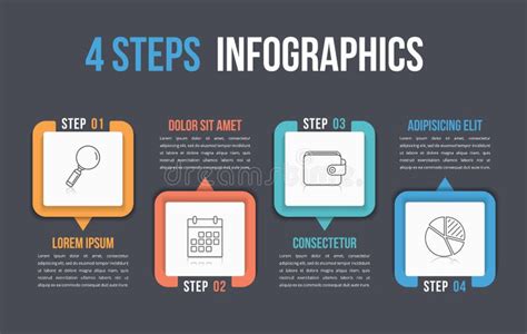 7 Steps Infographics Stock Vector Illustration Of Business 100491504