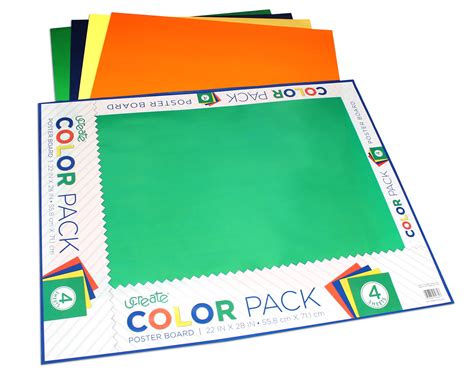 Ucreate Poster Board Assorted Primary Colored Poster Paper 22 X 28