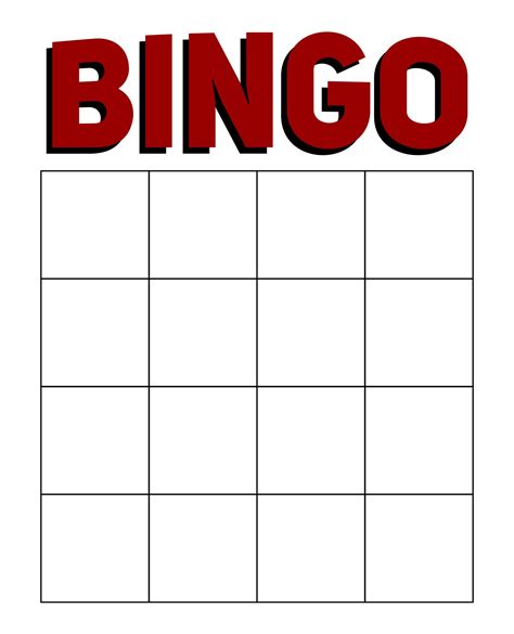 Blank Bingo Cards Printable Customize And Print