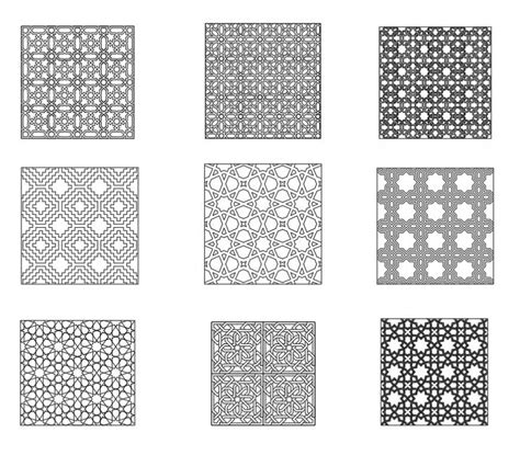 Detail Islamic Decorative Pattern Plan Cadbull Decor Pattern